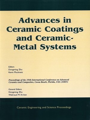 cover image of Advances in Ceramic Coatings and Ceramic-Metal Systems